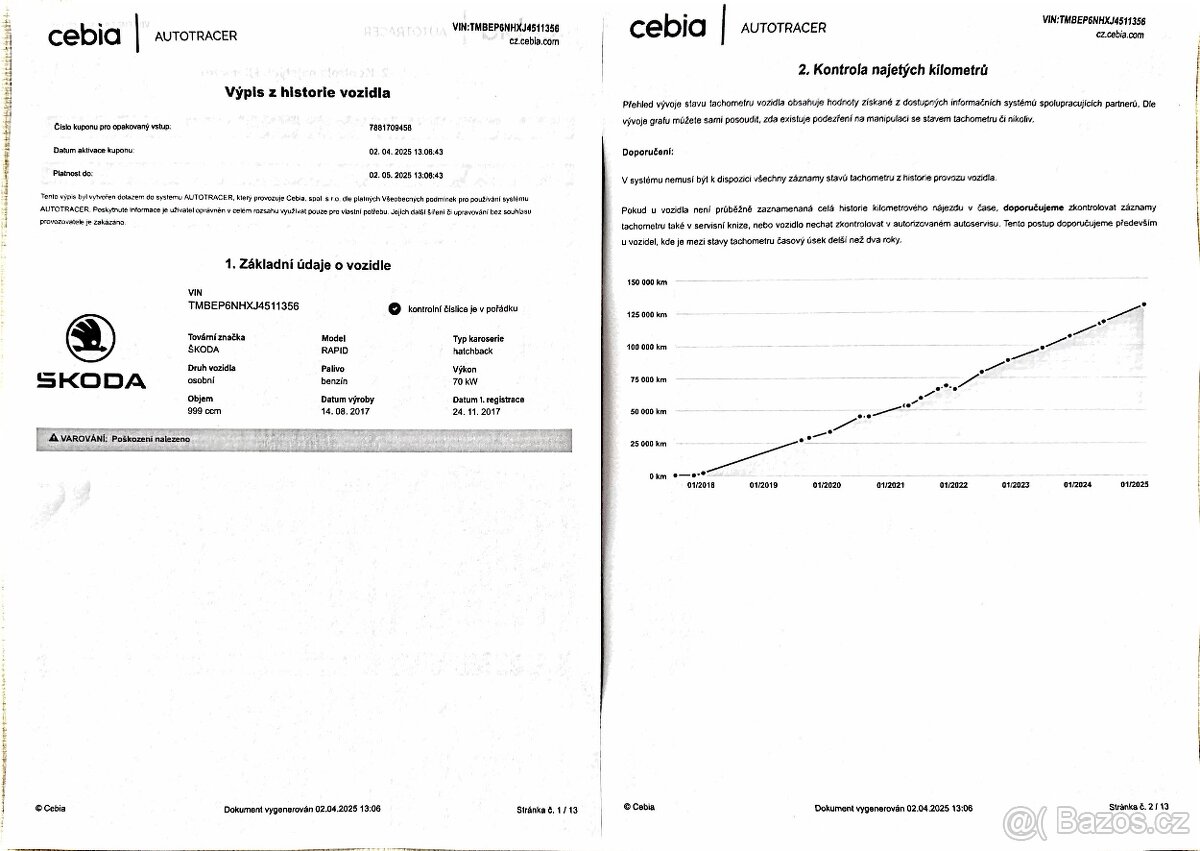 Škoda Rapid 1,0 TSI 1.maj původ ČR - 14