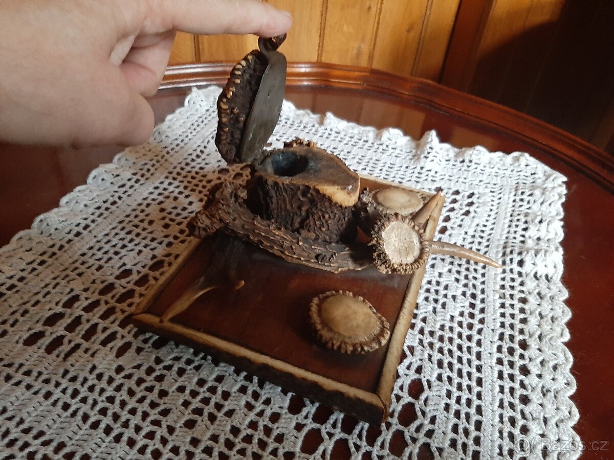 myslivost, soubor dekoračních předmětů - 14