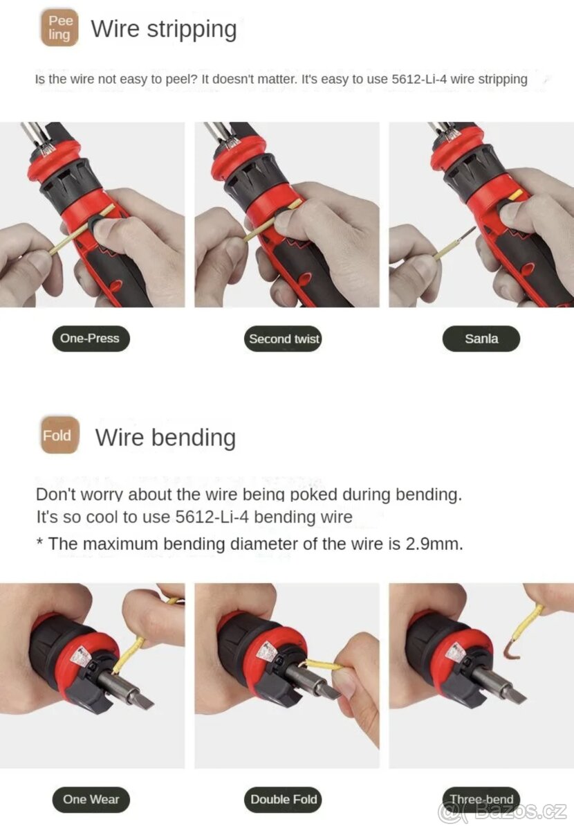 Elektrikářský kapesní aku šroubovák se světlem a indikací - 14