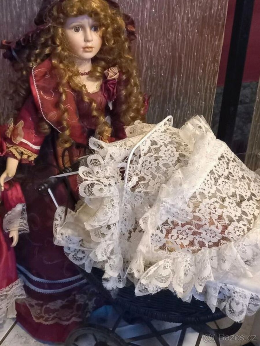 Porcelánová panenka veliká 63cm - 14
