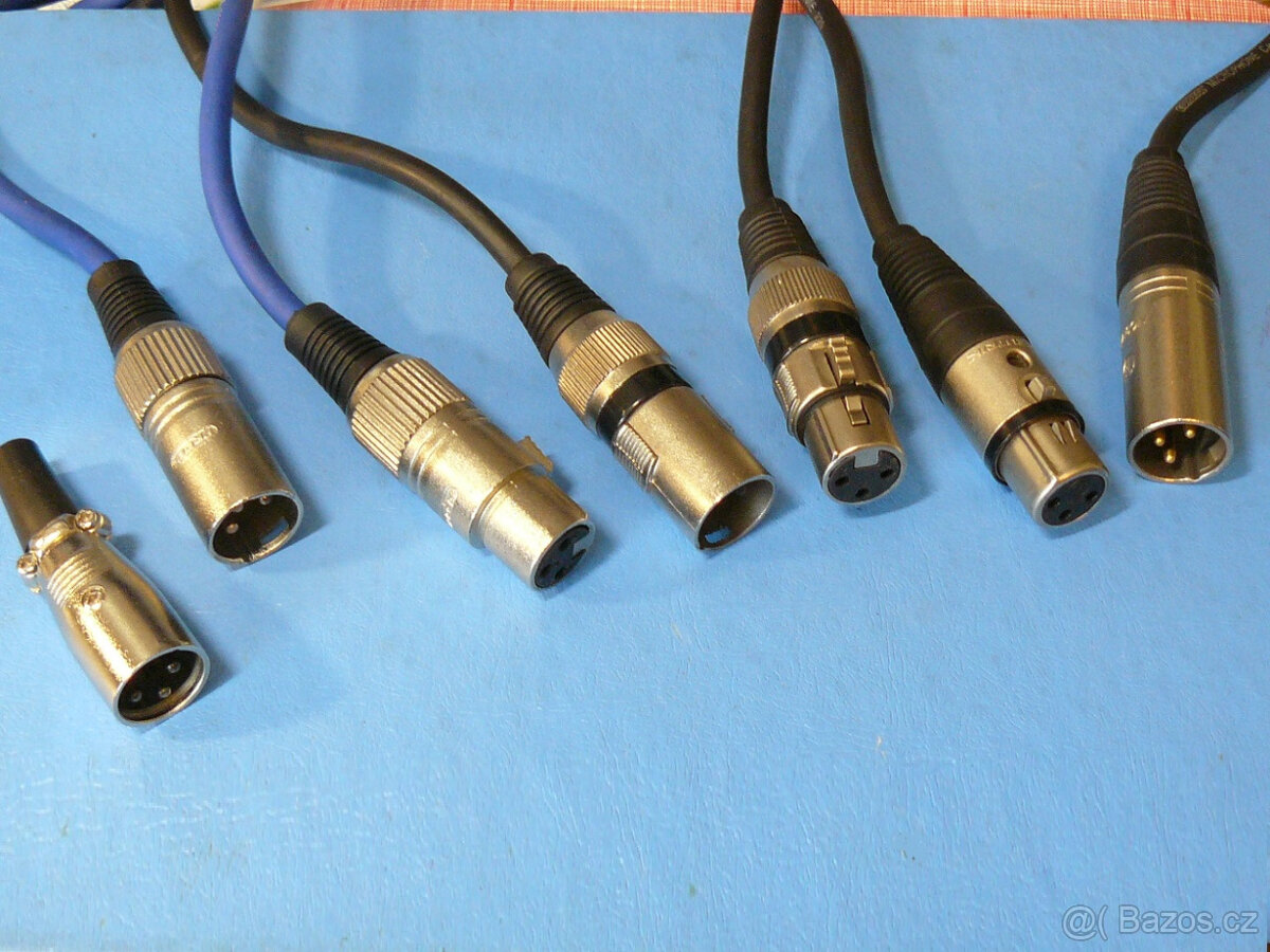Propojovací kabely, přechodky Jack, RCA, XLR, DIN.. KVALITA - 14