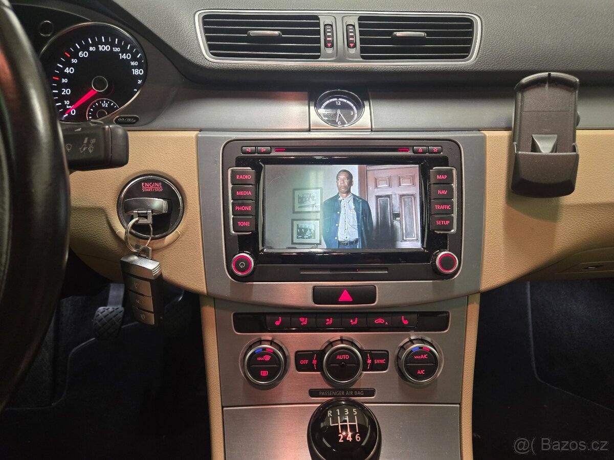 Volkswagen Passat CC 2,0TDi 130kW, BMT, DVD, TV, Kůže - 14