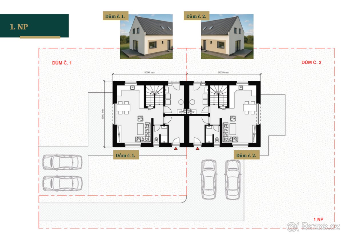 Nabízíme k prodeji dvojdomek v obci Horní Lideč - 14