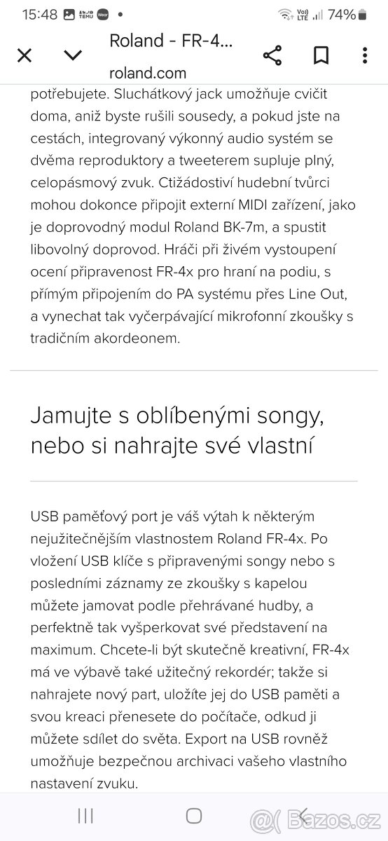 Roland fr-4x ,elektronický akordeon - 14