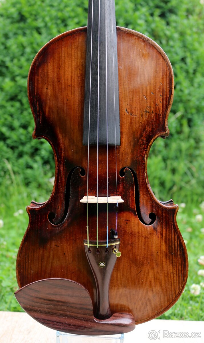 Staré 4/4 německé housle z19ho století dle Andrea Borelli - 14