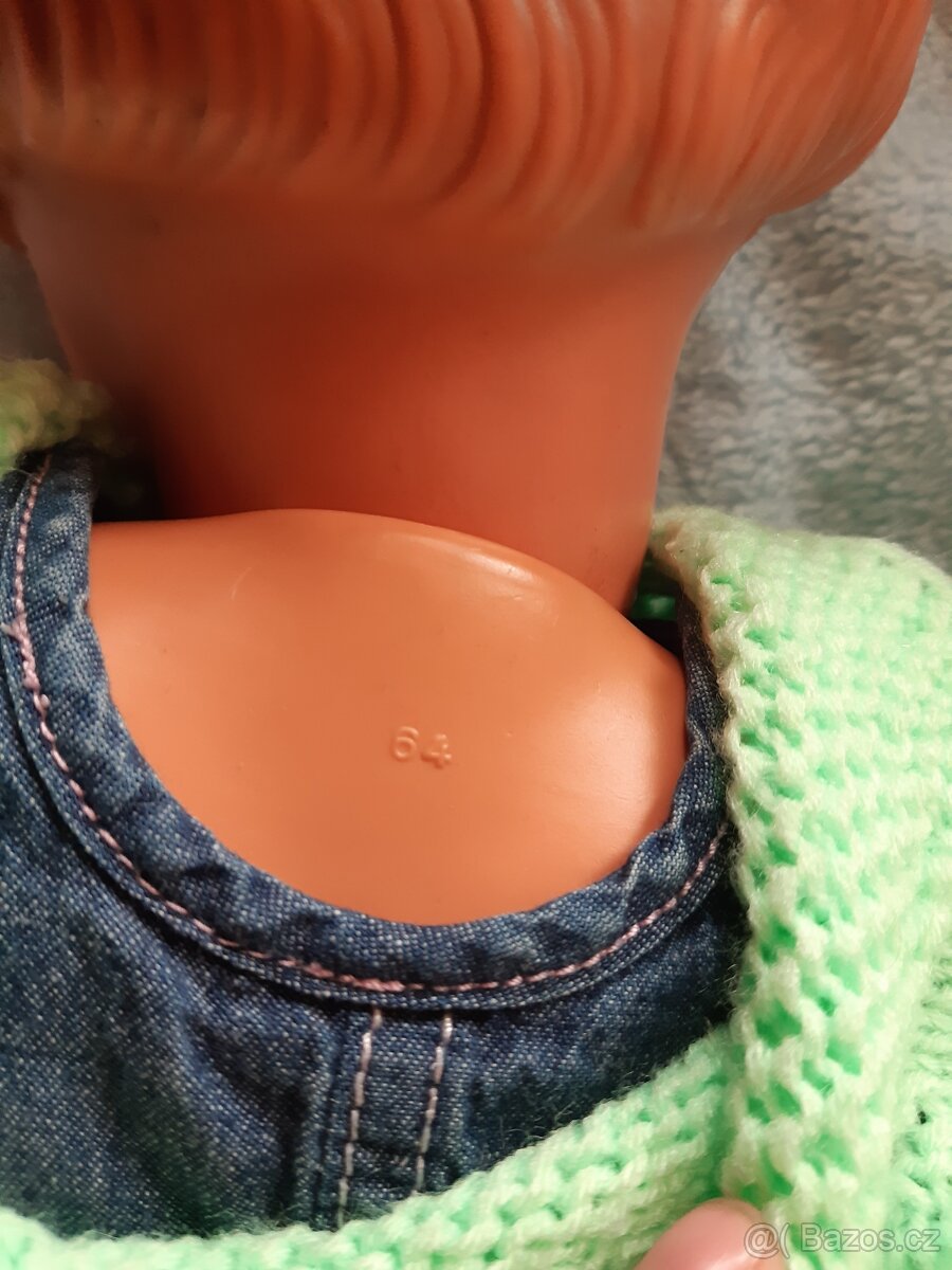 Velká retro panenka výška 60 cm - 14