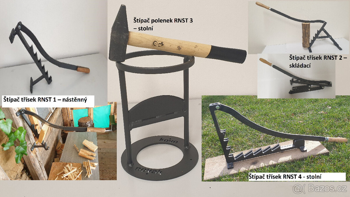 Ruční štípač na dřevo, výroba třísek, štipánkovač - 14