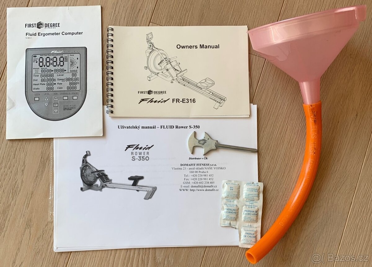 Veslovací trenažér FIRST DEGREE E-316 Fluid Rower - 14