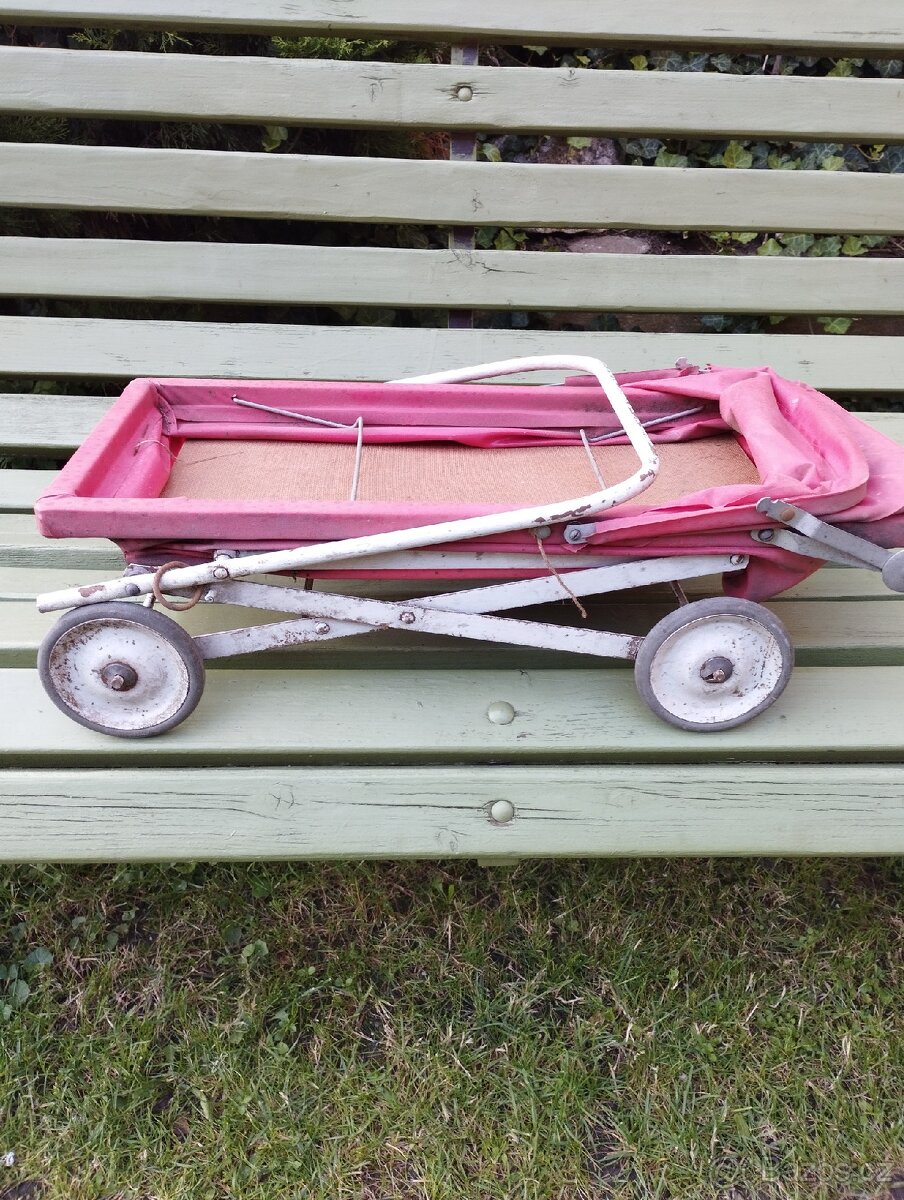 Retro kočárek cca 80 let - 14