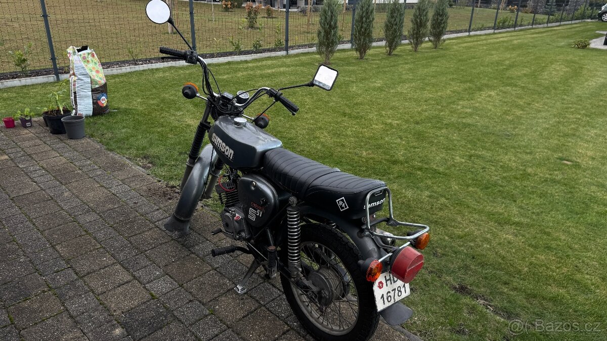 Simson S51 Enduro, originál, platné doklady a STK,pojízdný - 14