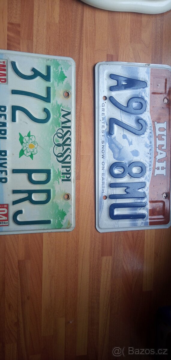 PRODÁM USA REGISTRAČNÍ ZNAČKY PĚKNÁ DEKORACE - 14