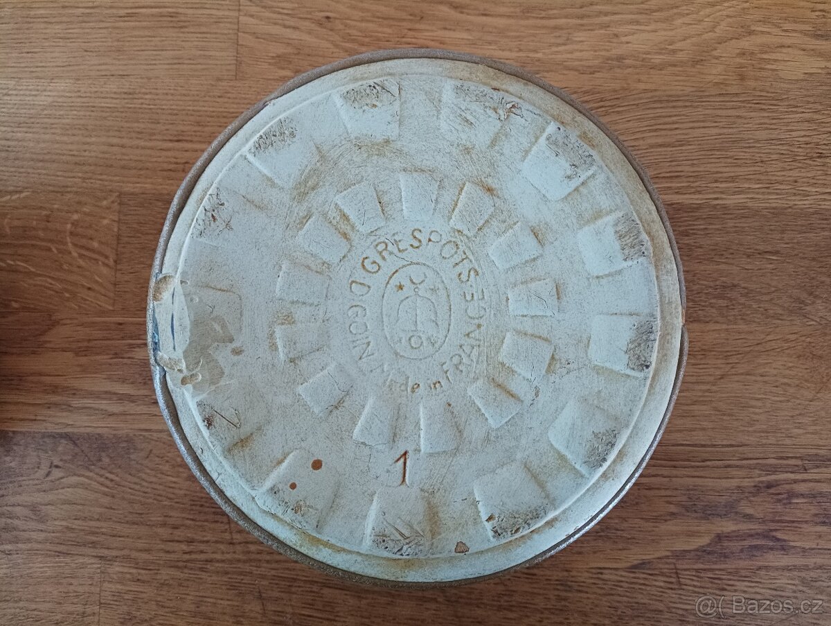 VINTAGE KAMENINOVÝ HRNEC GRÉS & POTIERS DIGOIN Z FRANCIE - 14