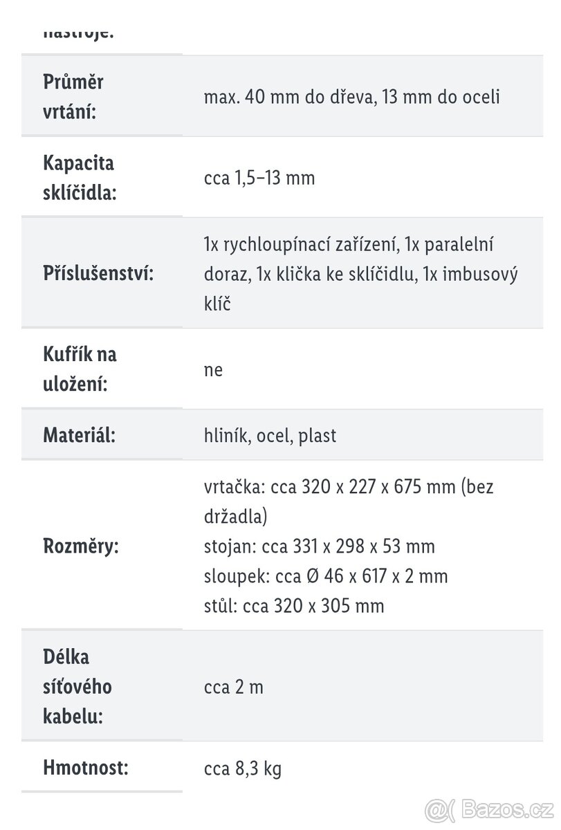 Elektrická stolní vrtačka Parkside PTBMOD 710 D1 - 14