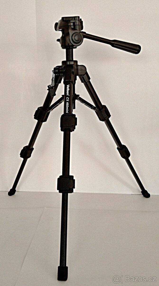 Blesk Topca 330 CTX, stativ VELBON CX 460mini, kovový stativ - 14