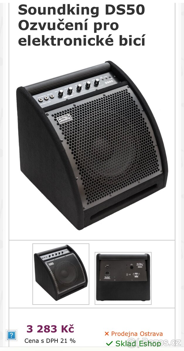 Prodám elektronické bicí Yamaha DTX452K - 14