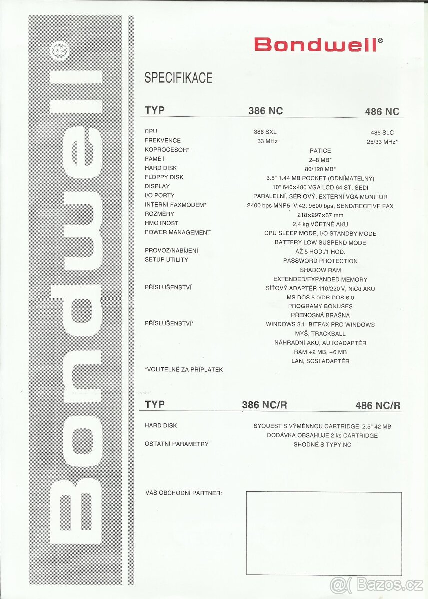 Počítačové nabídky 1. pol. 90 let HW SW Windows - 14