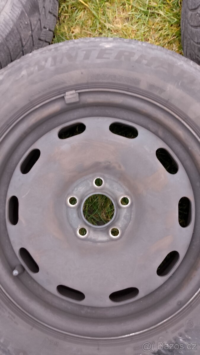 4x ORIGINÁLNÍ ocelové disky 5x100 R15 6J ET38 – VW/Škoda (TO - 14