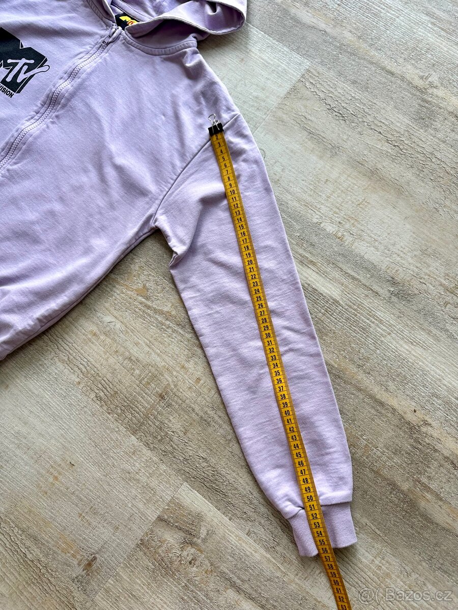 Bavlněná mikina s kapucí, zip, vel.158/164, MTV logo/obrázek - 14
