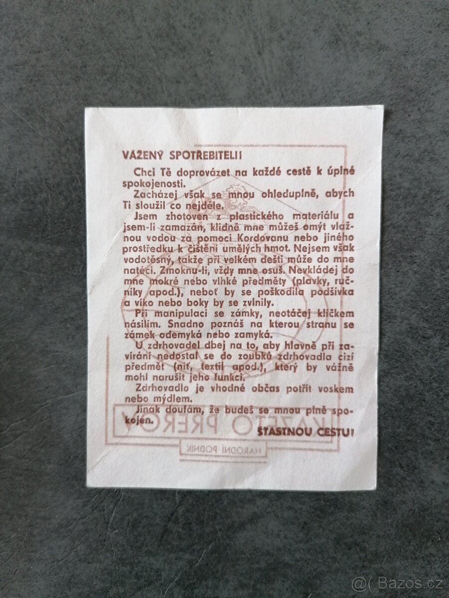 Retro koženkový kufr šedý - 14