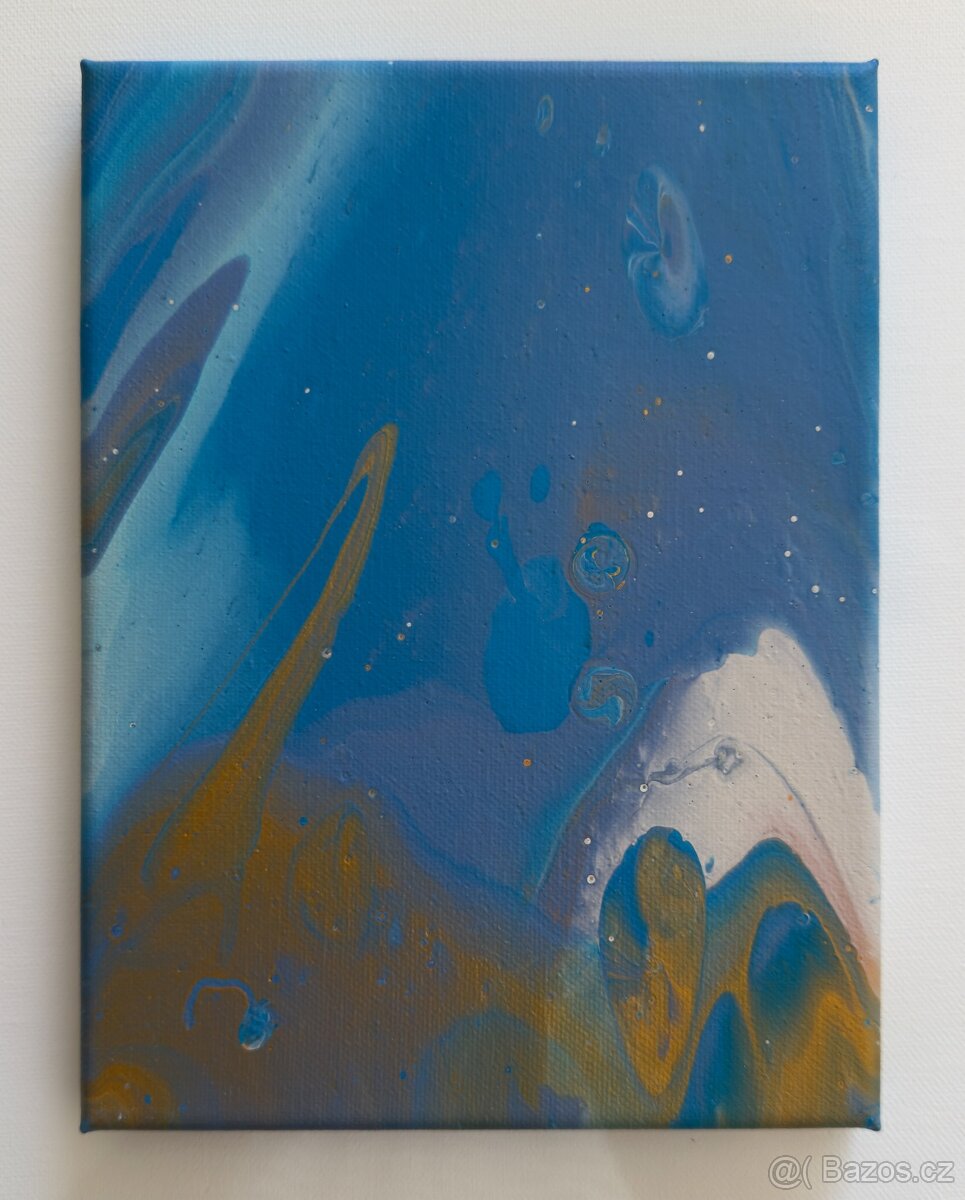 Akrylové obrazy - tekuté emoce - 14