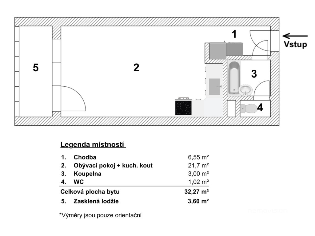 Prodej 1+kk Ostrava, ul. U Parku - 14