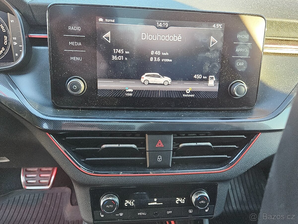 Škoda Scala 1.6Tdi 85Kw, DSG, MONTE CARLO, Velvet červená me - 14