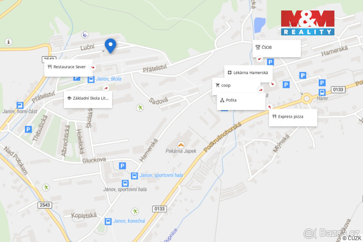 Prodej bytu 4+1, 83 m², DV, Litvínov, ul. Luční - 14