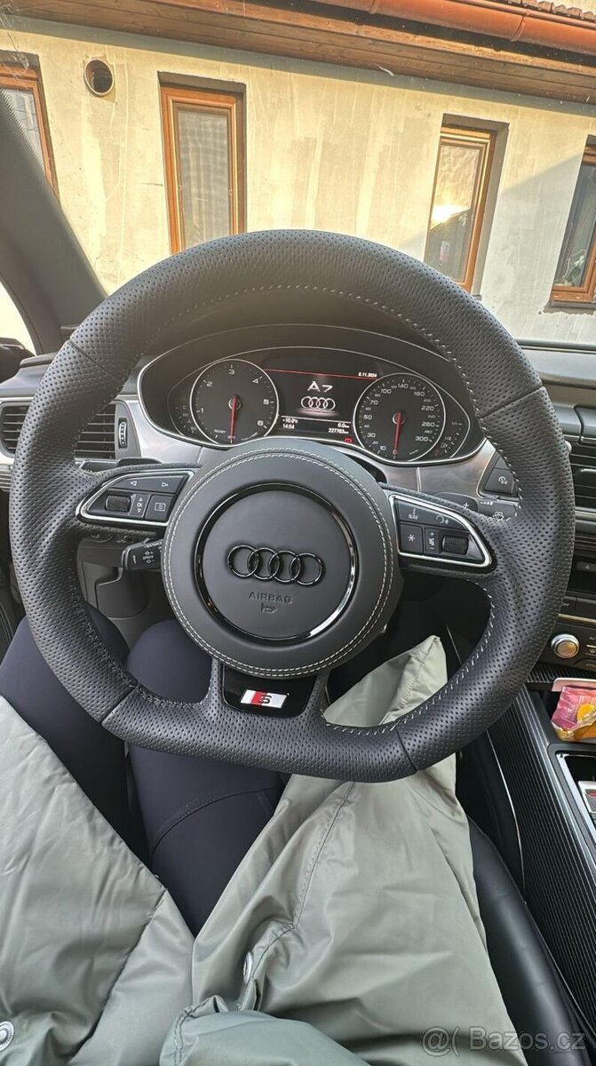 VOLANT AUDI KOŽENÝ MULTIFUNKCNY s AIRBAGOM - 14