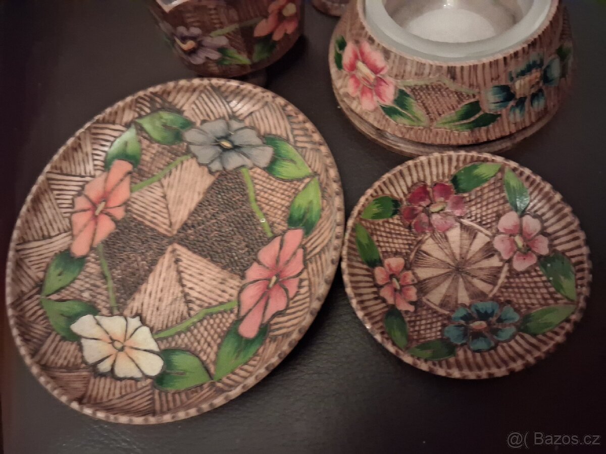 Chalupařské dřevěné starožitné dekorace - 14