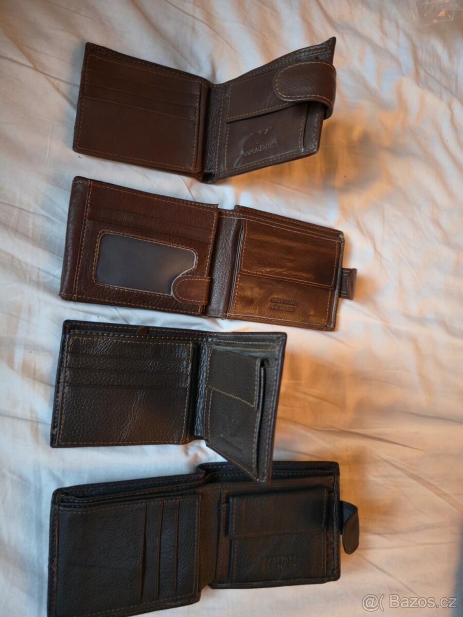 Kožené pánské nové peněženky - 14