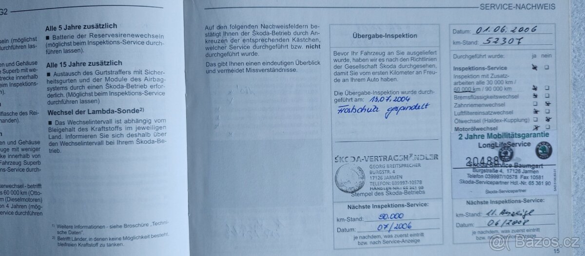 Škoda Octavia 1.9 TDI 96 kw uplná servisní historie - 14