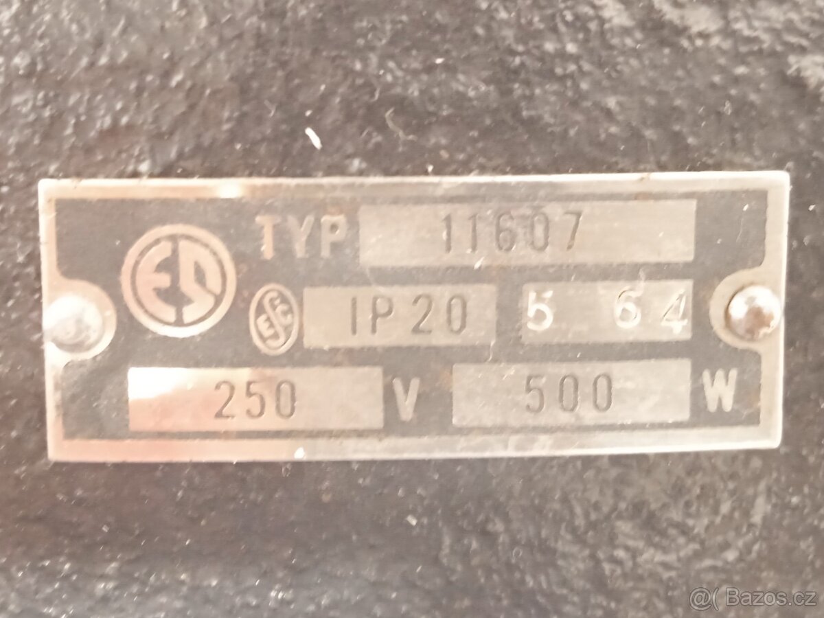 Industrial smaltované retro světlo - OK stav - 14