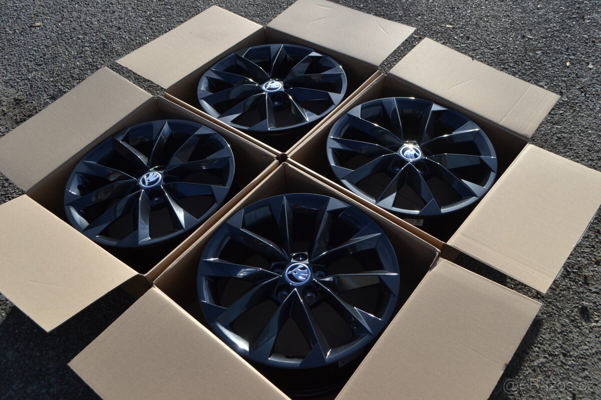 Škoda Kamiq/Scala,S.Arona– NOVÉ 16 originál Alu disky-černé - 14