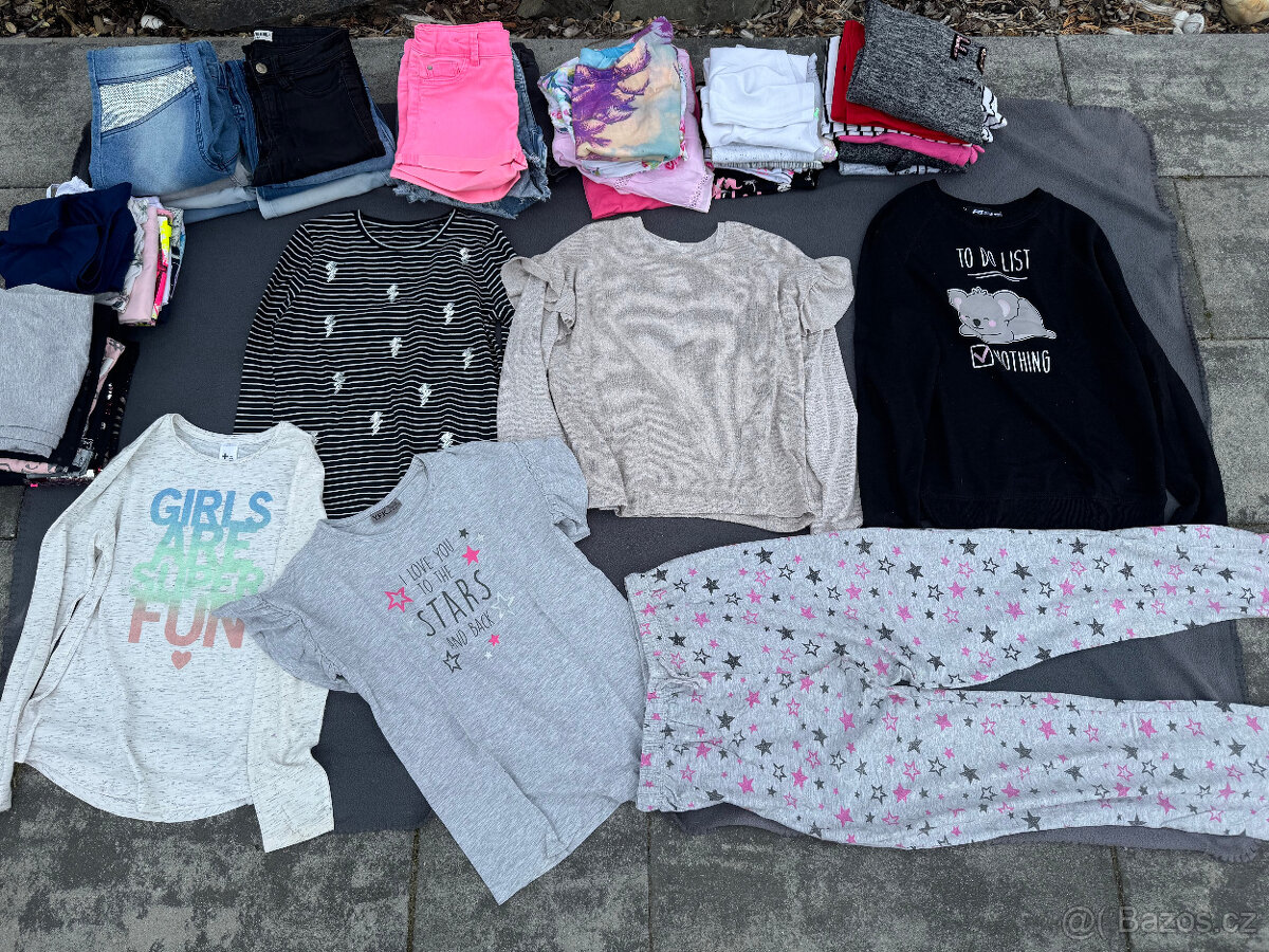 Dívčí oblečení vel. 142-158, větší množství - 14