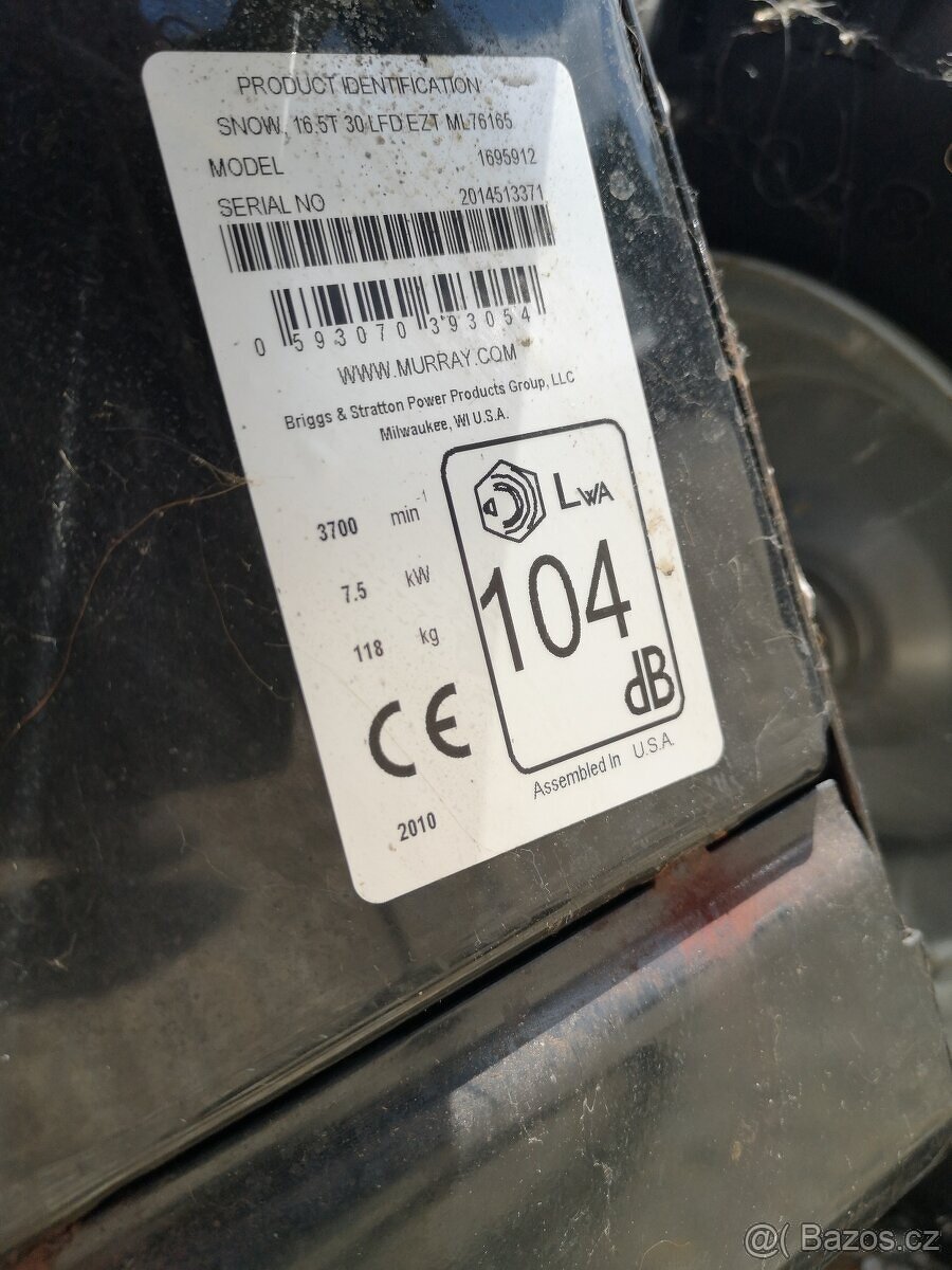 SNĚHOVÁ FRÉZA MURRAY 1650 ULTRA - 14