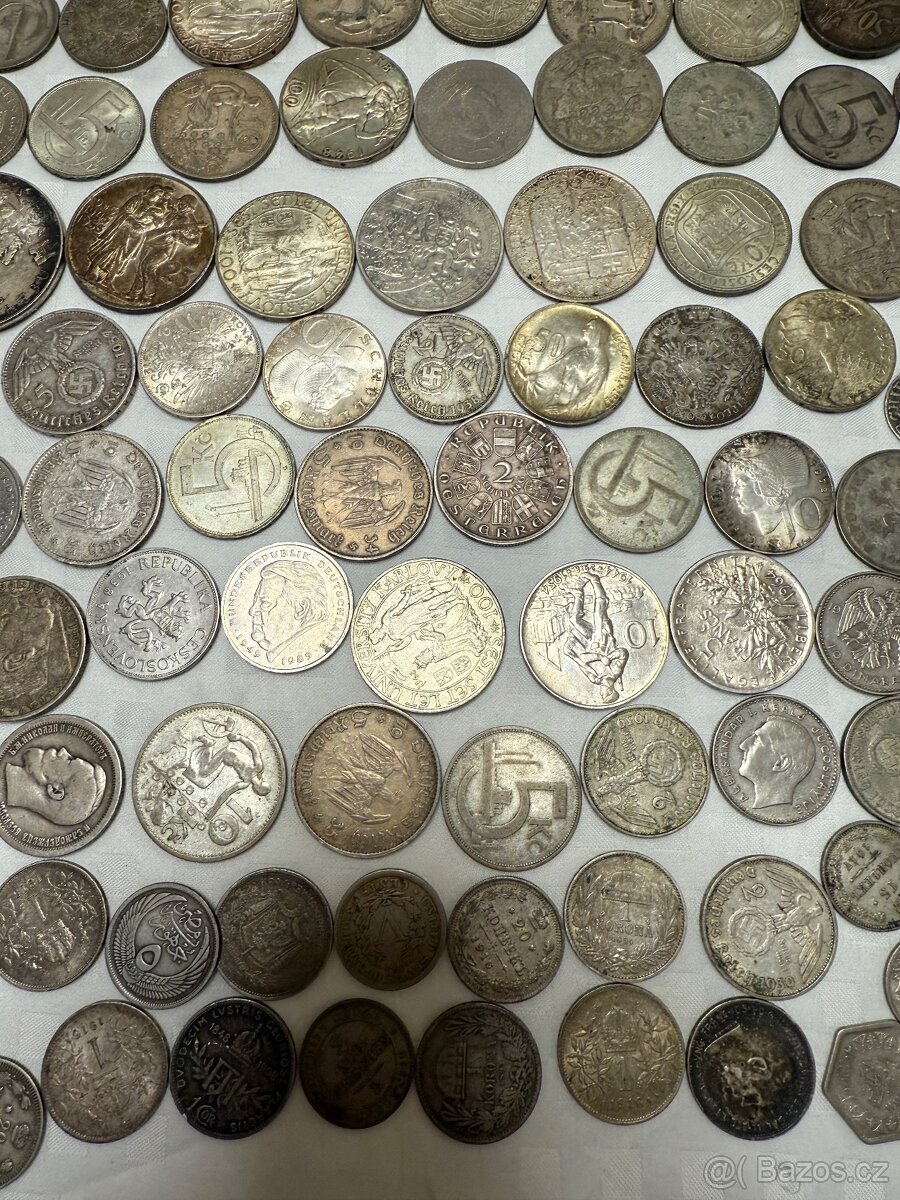 Velká sbírka stříbrných mincí - 14
