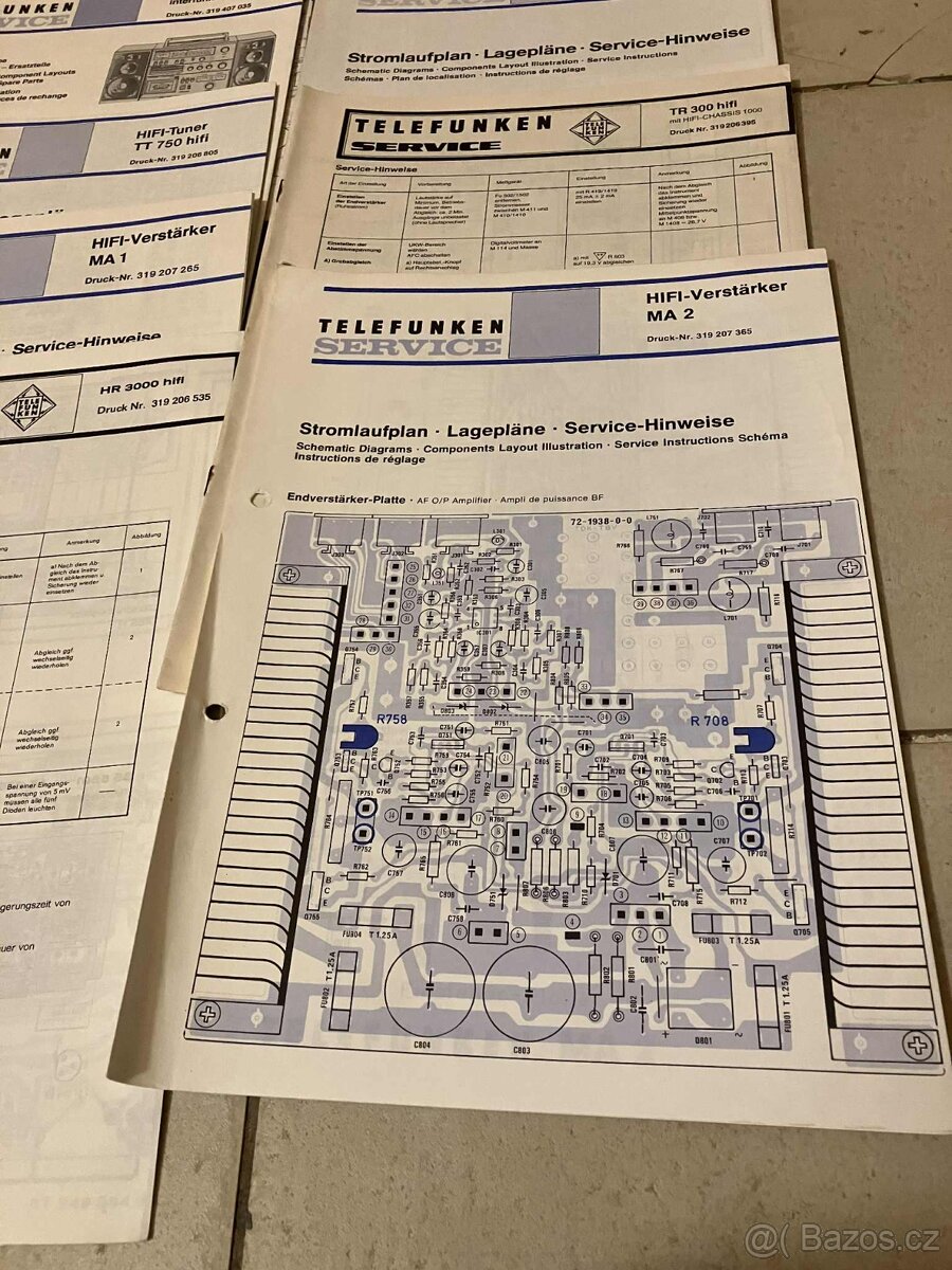 TELEFUNKEN HIFI originální servisní schéma a manuály 65ks - 14