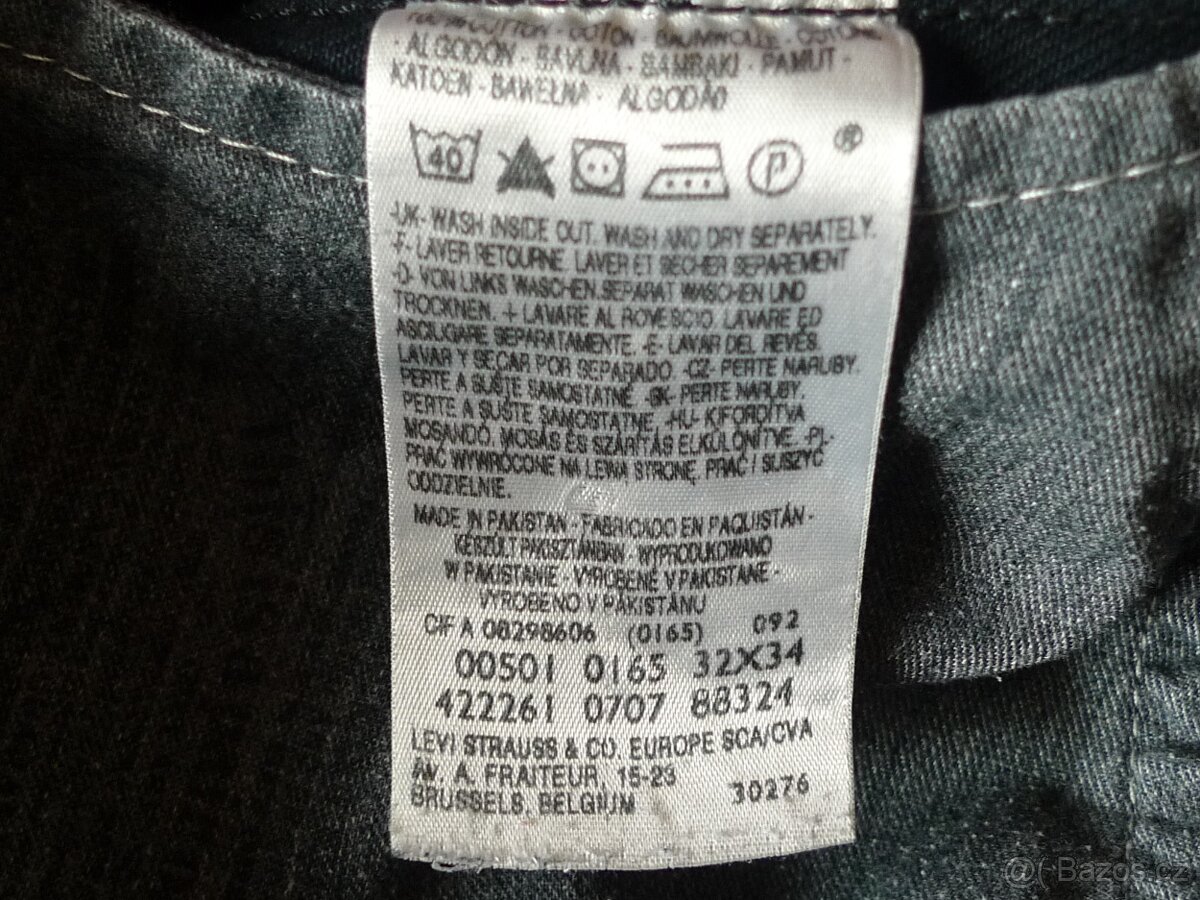 Džíny Levi's, Levis, 38, W32 L34 - 14