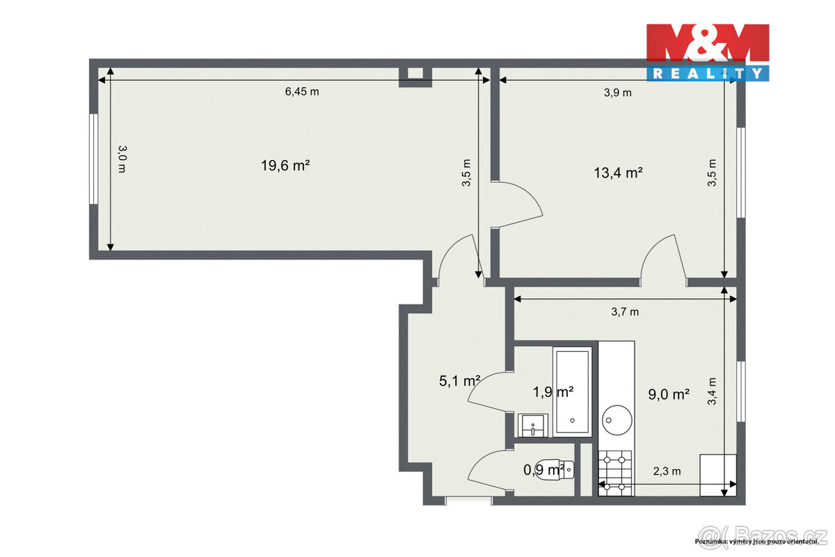 Prodej bytu 2+1, 58 m², Karlovy Vary, ul. Sokolovská - 14