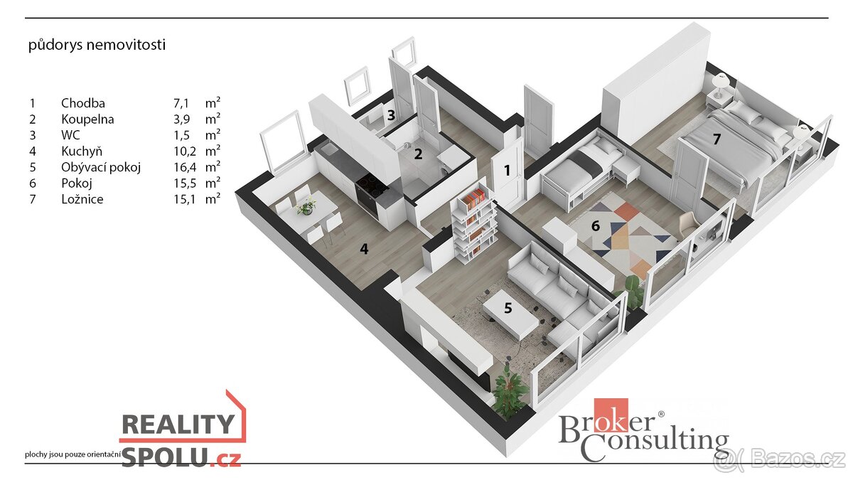 Prodej, byty/3+1, 76 m2, Sladkovského 2262, 53002 Pardubice, - 14