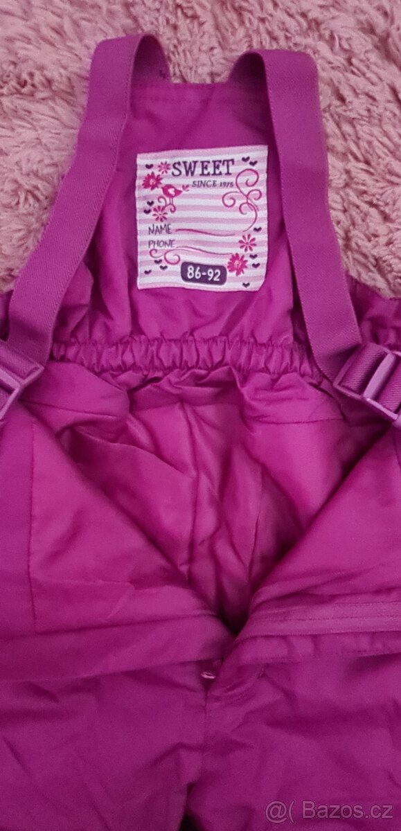 dívčí zimní kombinéza Tchibo vel. 86/92 + zdarma čepice - 14