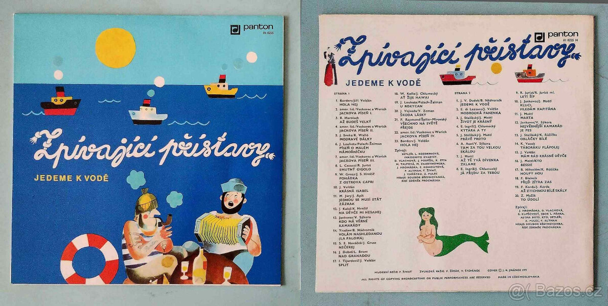 LP desky česká dechovka 14ks + USA dechovka 6ks - 14