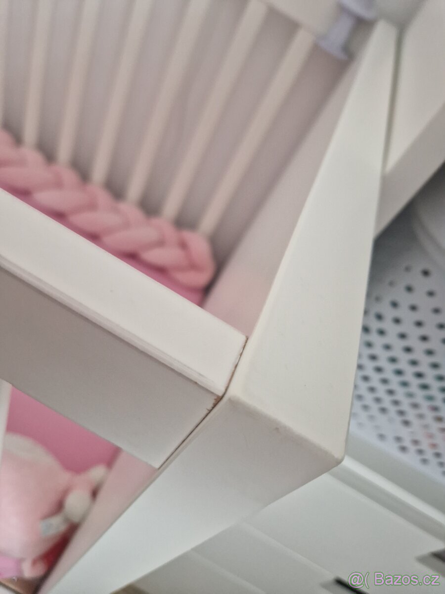 Bílá postýlka Ikea - 14