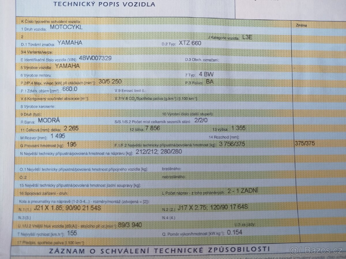 YAMAHA XTZ 660 TENERE - 14