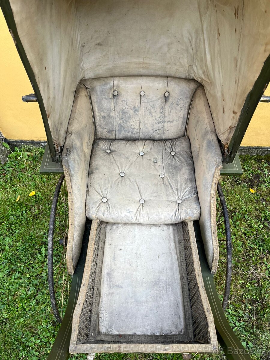 Starožitný kočárek pro dítě č. 1500 REZERVOVÁNO - 14