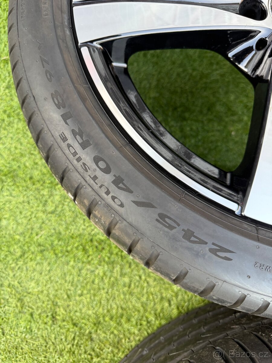 Originál alu kola Mercedes 5x112 R18 C-Class DVOUROZMĚR W206 - 14