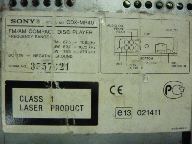 AUTORÁDIA PIONEER,PANASONIC,SONY,SENCOR - 14