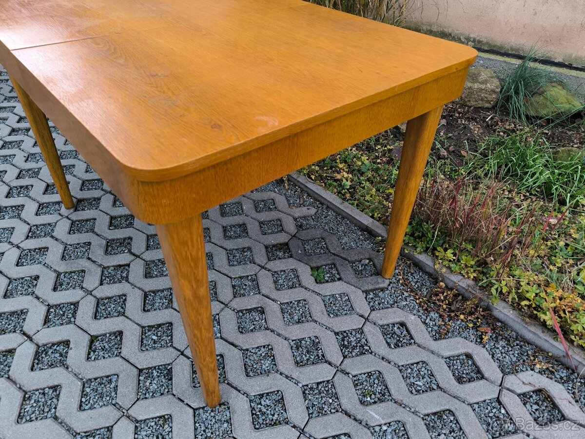 Art Deco jídelní rozkládací stůl Jindřich Halabala - 14