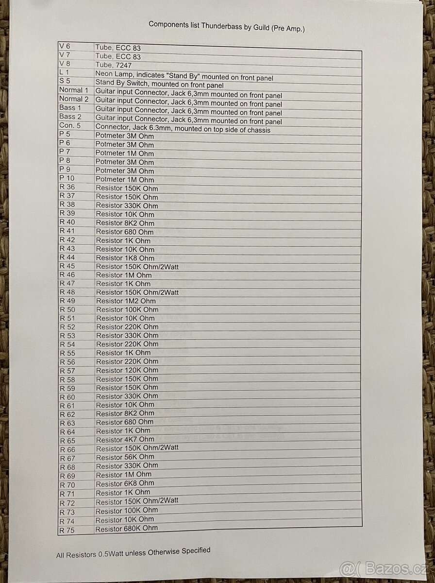 GUILD THUNDERBASS + KABINET MADE IN U.S.A. - 14