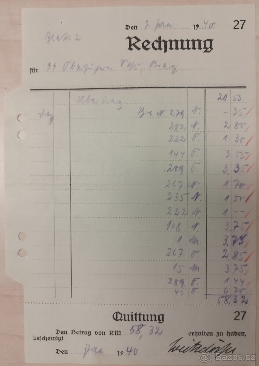 DOKUMENTY PO GENERÁL SS BERNHARD VOSS 3 - 14